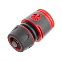 Конектор з аквостопом 1/2" для шланга 1/2" INTERTOOL GE-1119