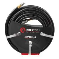 Шланг гумовий повітряний армований до 20 атм 6 x 13 мм 20м зі швидкороз'ємними з'єднаннями INTERTOOL PT-1721