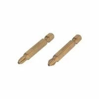 Комплект викруткових насадок, PH2, 1/4"×50 мм, Titanium, S2, 2 од., STORM INTERTOOL VT-0233