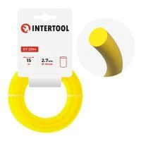 Лiска для тримера "коло", 2.7 мм x 15 м INTERTOOL DT-2304