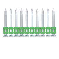 Дюбель гвоздь MG 34 мм кованый, каленый,  усиленный, с баллистическим острием, оцинкованный.