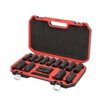 Набір головок ударних подовжених 1/2", 15 од., 10-32 мм, Cr-Mo, STORM INTERTOOL ET-8504