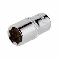 Головка шестигранна 1/4", 9×25 мм, Cr-V, STORM INTERTOOL ET-0439