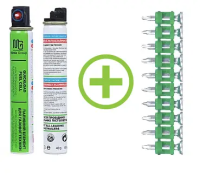 Комплект газовий балон MG FC165 + дюбель-цвях 22мм для газових монтажних пистолетів.