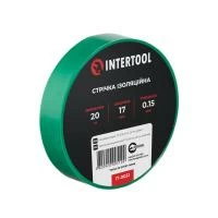 Стрічка ізоляційна, 17 мм * 20 м * 0.15 мм, зелена INTERTOOL IT-0051