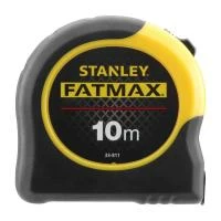 Рулетка вимірювальна FatMax Blade Armor довжина 10 м, ширина 32 мм в корпусі з АВС-пластика STANLEY 0-33-811