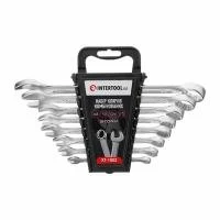 Набір ключів комбінованих 8шт. 6мм; 8мм; 10мм; 12мм; 13мм; 14мм; 17мм; 19мм); PROF DIN3113 INTERTOOL XT-1002