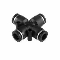 З'єднання цангове Х-образне для поліуретанових та ін. шлангів 8 мм INTERTOOL PT-2367