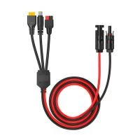 Адаптер для підключення сонячних панелей, кабель 14 Awg, 0,65 м, MC4-Anderson, XT60, DC7909 INTERTOOL AD-0003