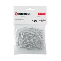 Заклепка алюмінієва 4.0 x 8.0 мм, уп. 50 шт. INTERTOOL RT-4008