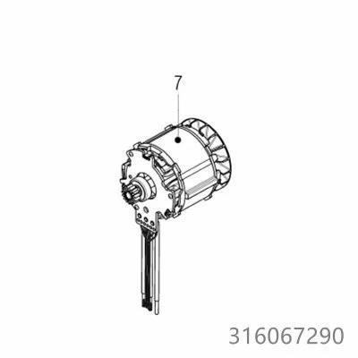 Двигун у зборі Metabo PowerMaxxBS/SB-12BL