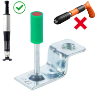 Дюбель-цвях КАЛІБР 8,5ММ для бетону та стали забивною забивною, з кронштейном із різбою М8, червоний