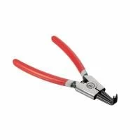 Щипці для зняття та встановлення стопорних кілець, 150 мм, вигнуті, на розтиск INTERTOOL HT-7008