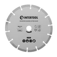 Диск відрізний сегментний алмазний, 180мм, 16-18% INTERTOOL CT-1004