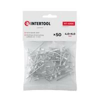 Заклепка алюмінієва 4.0*6.0 мм, уп. 50 шт INTERTOOL RT-4006