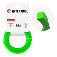 Лiска для тримера "квадрат", 2.0 мм x 15 м INTERTOOL DT-2312