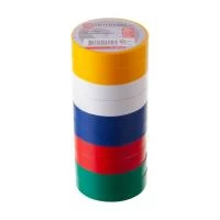 Стрічка ізоляційна 0.15 мм * 17 мм * 20 м, кольорова (10 од.) INTERTOOL IT-0024