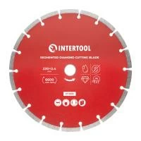 Диск відрізний сегментний алмазний, 230мм, 22-24% INTERTOOL CT-1010