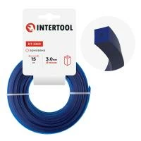 Лiска для тримера "квадрат" армована, 3.0 мм x 15 м INTERTOOL DT-2320