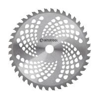 Ніж для мотокоси Ø255x25.4 мм, 40T, з твердосплавними напайками INTERTOOL DT-2239