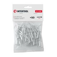 Заклепка алюмінієва 4.0 x 18.0 мм, уп. 50 шт. INTERTOOL RT-4018
