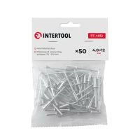 Заклепка алюмінієва 4.0 x 12.0 мм, уп. 50 шт. INTERTOOL RT-4012