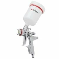 Фарбопульт пневматичний HVLP II професійний, форсунка 1.4 мм, верхній пластиковий бачок 600 мл, 2 бар INTERTOOL PT-0100
