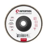 Диск шліфувальний пелюстковий 180 x 22мм зерно K150 INTERTOOL BT-0235