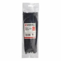 Хомут пластиковий, 2,5×200 мм, 100 шт/упак, чорний INTERTOOL TC-2521