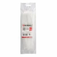 Хомут пластиковий, 2,5×200 мм, 100 шт/упак, білий INTERTOOL TC-2520