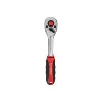 Рукоятка з храповим механізмом на 72 зубця 1/4", Cr-V INTERTOOL HT-2124