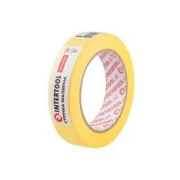 Стрічка малярська 25 мм, 40 м, желтая INTERTOOL DM-2540