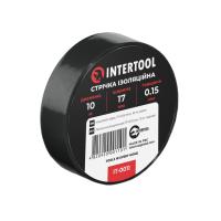 Стрічка ізоляційна, 17 мм * 10 м * 0,15 мм, чорна INTERTOOL IT-0011