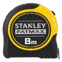 Рулетка вимірювальна FatMax Blade Armor довжина 8 м, ширина 32 мм в корпусі з АВС-пластика STANLEY 0-33-728
