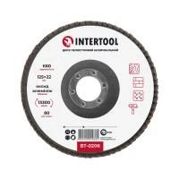 Диск шліфувальний пелюстковий 125 x 22мм зерно K60 INTERTOOL BT-0206