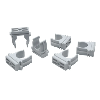 Кліпса для гофри NICC20 до монтажного пістолета, 20мм 500шт