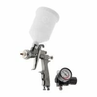 Фарбопульт пневматичний LVLP, форсунка: 1,3 мм, з редуктором, пластиковий бачок: 600 мл, 2 бар INTERTOOL PT-0130