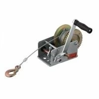 Лебідка важільна барабанна, тягове зусилля 900 кг, сталевий трос INTERTOOL GT1455