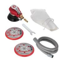 Шліфмашина пневматична ексцентрикова 150 мм, до 6,3 атм, 9000 об/хв, 340 л/хв INTERTOOL PT-1007