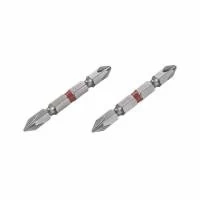 Комплект отверточних насадок PH2/PH1 1/4" * 60 мм, S2, уп. 2 од., STORM INTERTOOL VT-0230