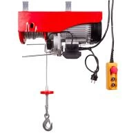 Лебідка електрична, 230 В, 1,6 кВт, 500/999 кг, трос: 5,6 мм × 12 м INTERTOOL GT1483