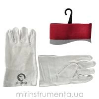 Рукавички замшеві (крага), розмір - 10,5" INTERTOOL SP-0015