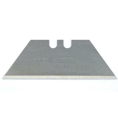Леза запасні для оздоблювальних робіт, трапецевидні 1991 з отворами, довжиною 50 мм, шириною 19 мм, товщиною 0.45 мм, 5 штук STANLEY 0-11-911