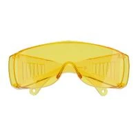 Окуляри захисні, жовті, лінзи полікарбонат, заушники полікарбонат, захист від удару, оптичний клас 1 INTERTOOL SP-0082