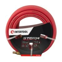 Шланг гібридний, професійний, 20 атм, 10×17 мм, 10 м, з латунними швидкороз'ємними з'єднаннями, STORM INTERTOOL PT-1781