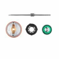 Комплект форсунки 1.8мм для фарбопультів HVLP II PT-0100, РТ-0105, РТ-0105D (дюза, повітряна головка, голка) INTERTOOL PT-2118