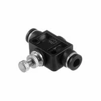 З'єднання цангове пряме з регулятором для поліуретанових та ін. шлангів 6×6 мм INTERTOOL PT-2396