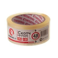 Скотч прозорий, 100 м × 48 мм, 44 мкм INTERTOOL KT-0903