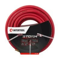 Шланг гібридний, професійний, 20 атм, 10×17 мм, 20 м, з латунними швидкороз'ємними з'єднаннями, STORM INTERTOOL PT-1782
