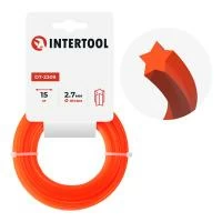 Лiска для тримера "зірка", 2.7 мм x 15 м INTERTOOL DT-2309